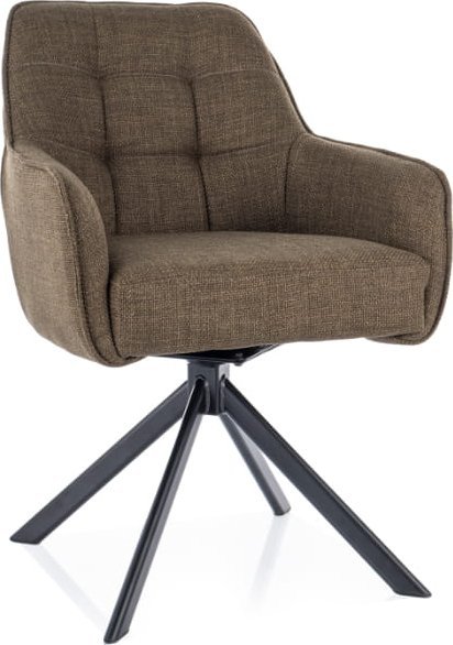 Signal Krzesło do salonu z podłokietnikami METRO BJORN oliwkowe