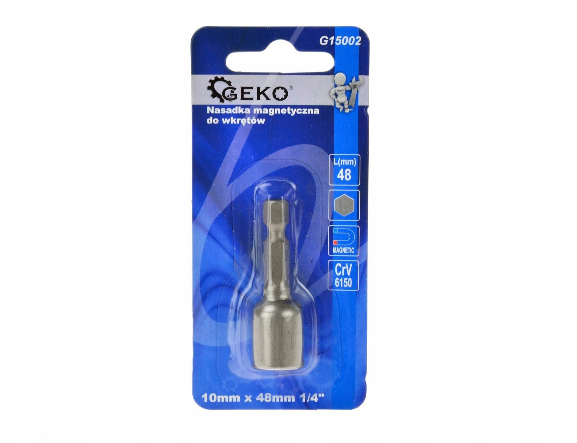 Nasadka magnetyczna do wkrętów 10mmx48mm 1/4"/typ Farmer/ (200)