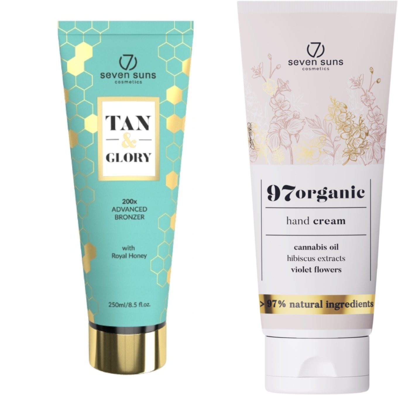 7suns Tan&Glory 200x Mega Bronzer Edition + Krem Do Rąk 75ml Gratis