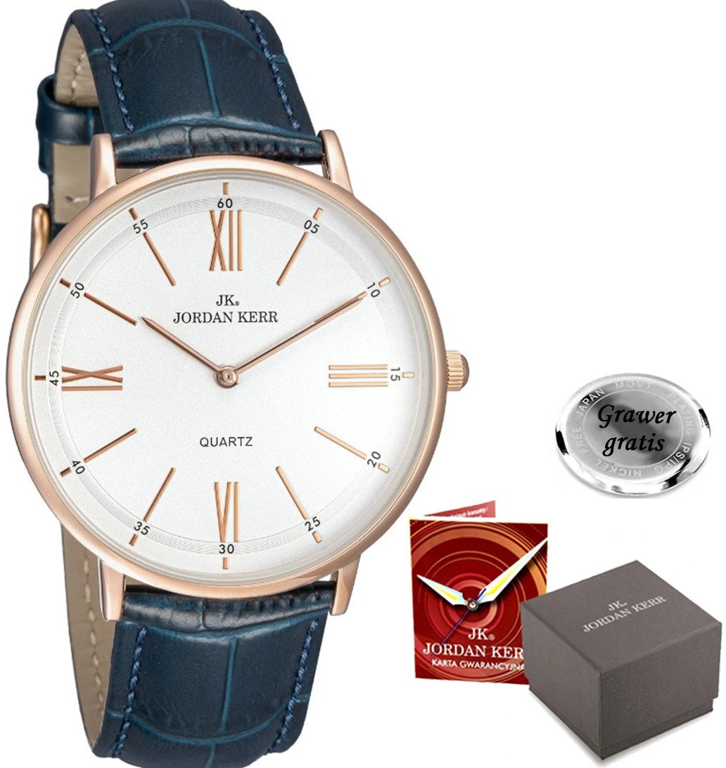 Zegarek męski Jordan Kerr P9008-PROF Z GRAWEREM