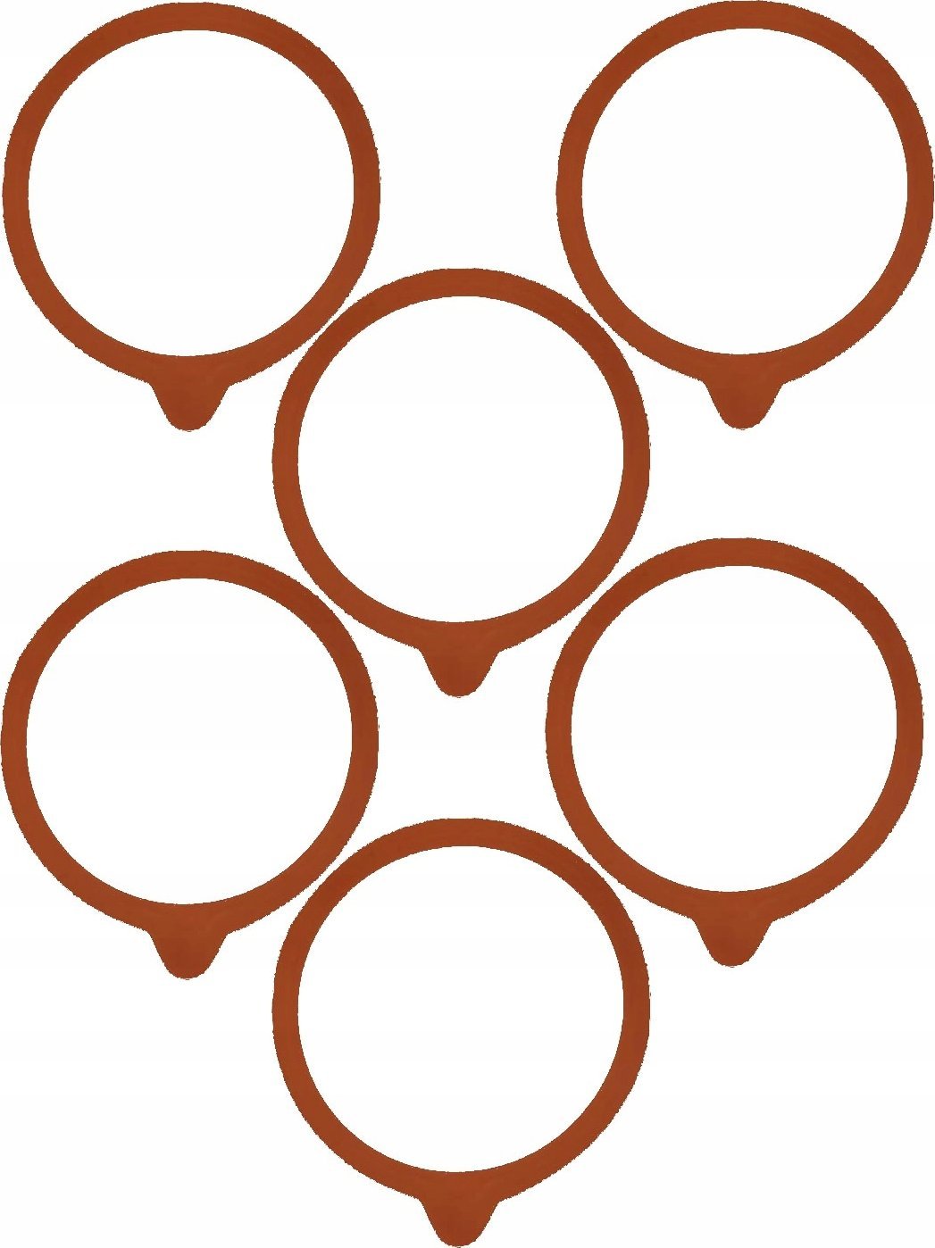 Jata Zestaw Uszczelek WECK do Słoików Karafek 60 mm 6 sztuk