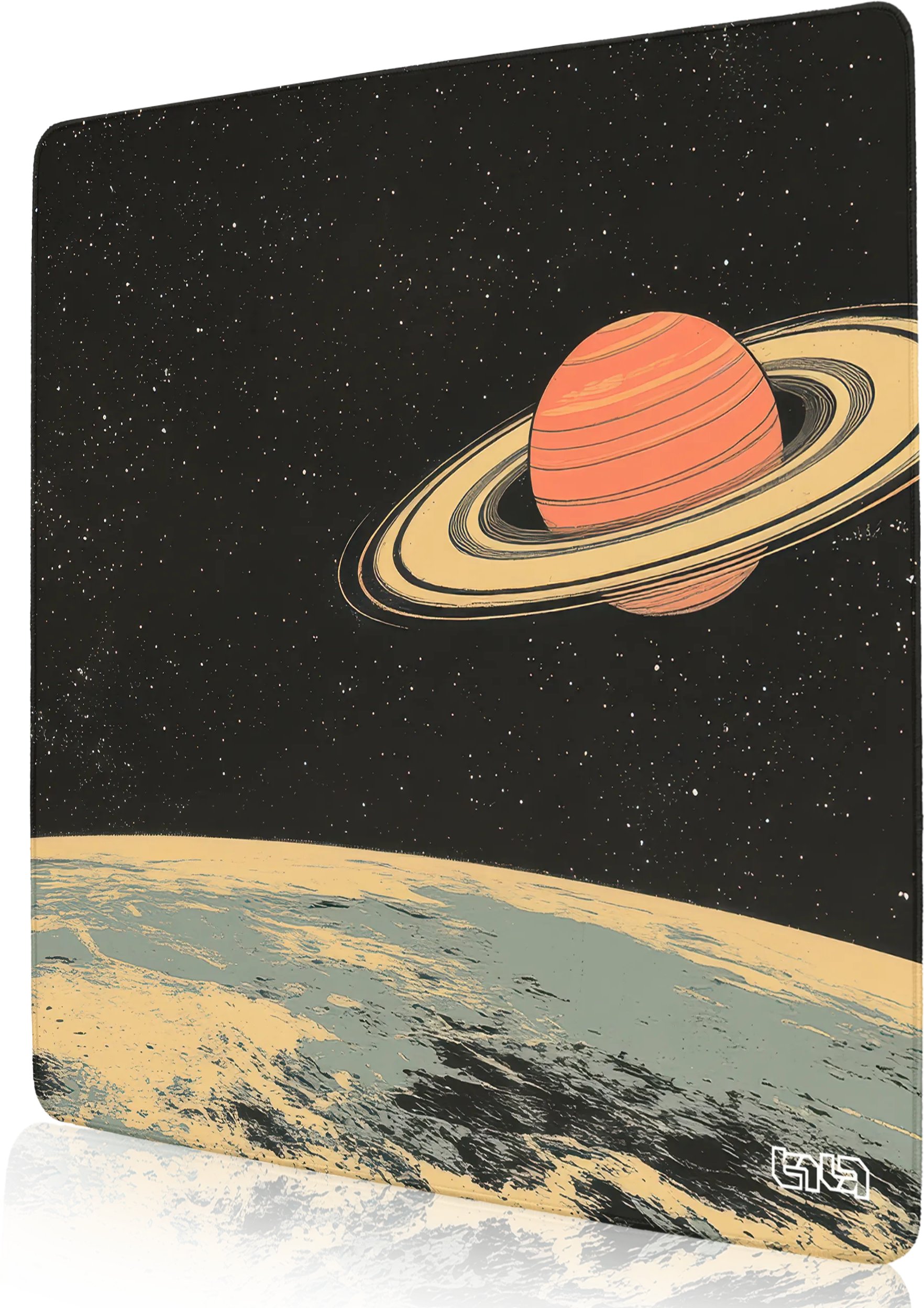 PODKŁADKA GAMINGOWA Z Księżyców Saturna 30x30 TILT Antypoślizgowa