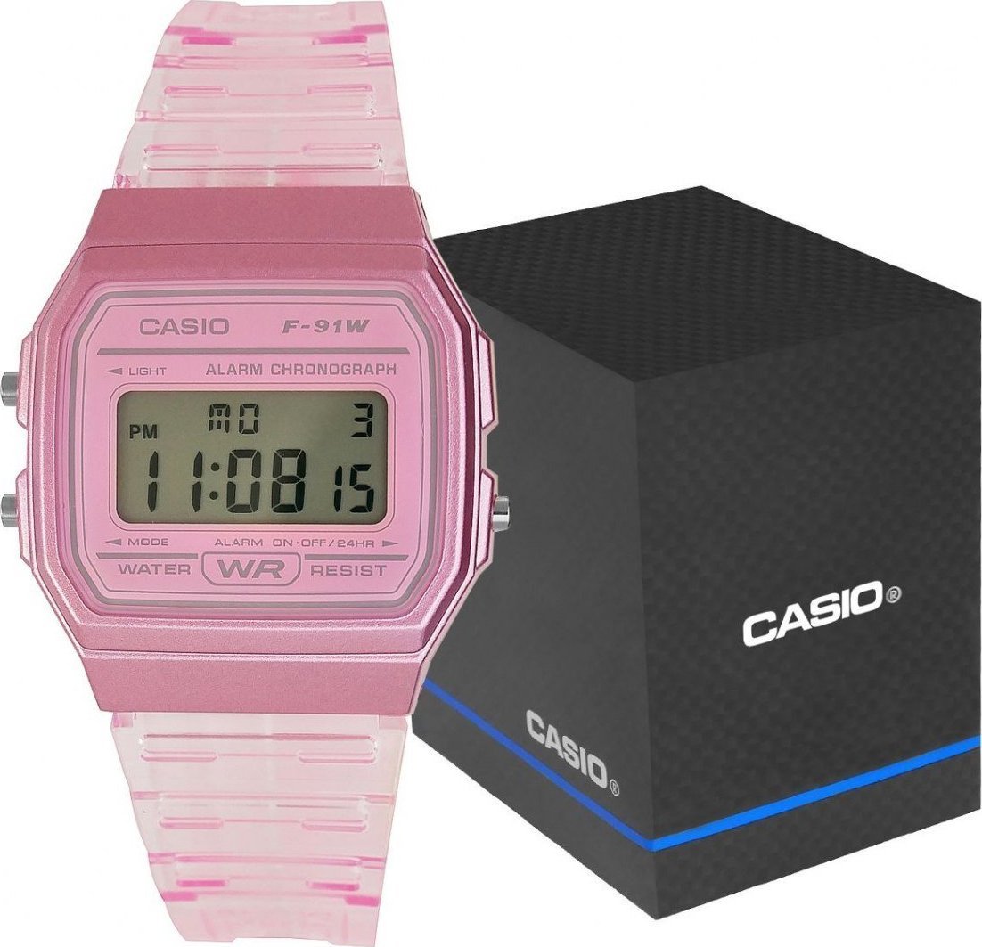 Zegarek Casio Zegarek Damski CASIO F-91WS-4EF