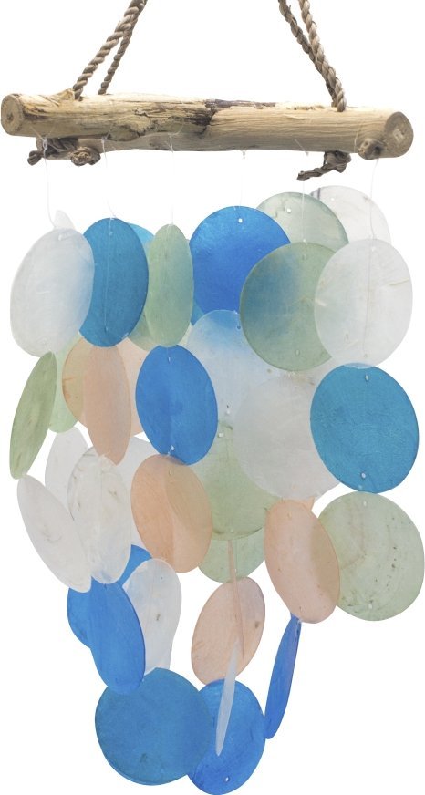 Art-Pol Drewniany Dzwonek Wietrzny - Wielokolorowy
