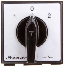 Spamel Łącznik krzywkowy sieć-agregat 1P 25A na szynę (ŁK25R-1.834S03)