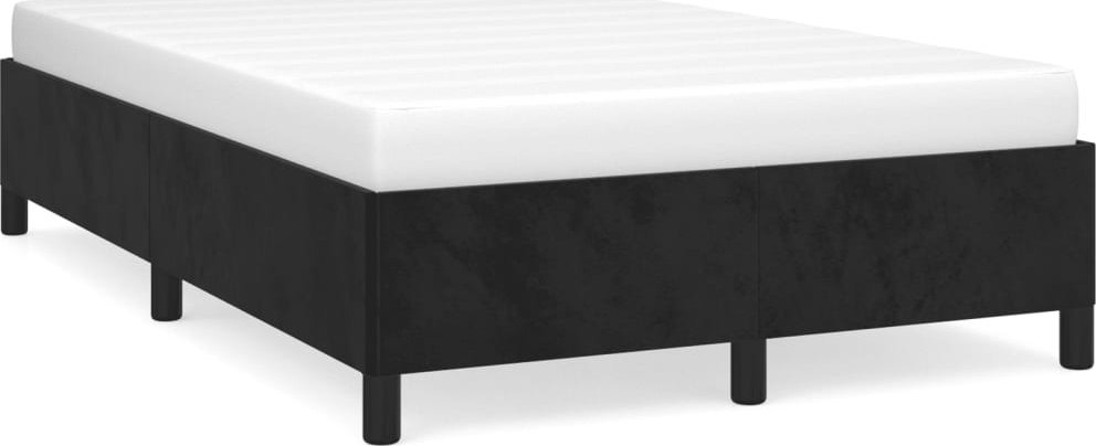 vidaXL vidaXL Rama łóżka, czarna, 120x190 cm, aksamitna