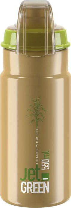 Elite Bidon Elite Jet Green Plus piaskowy, 550ml, z pokrywką