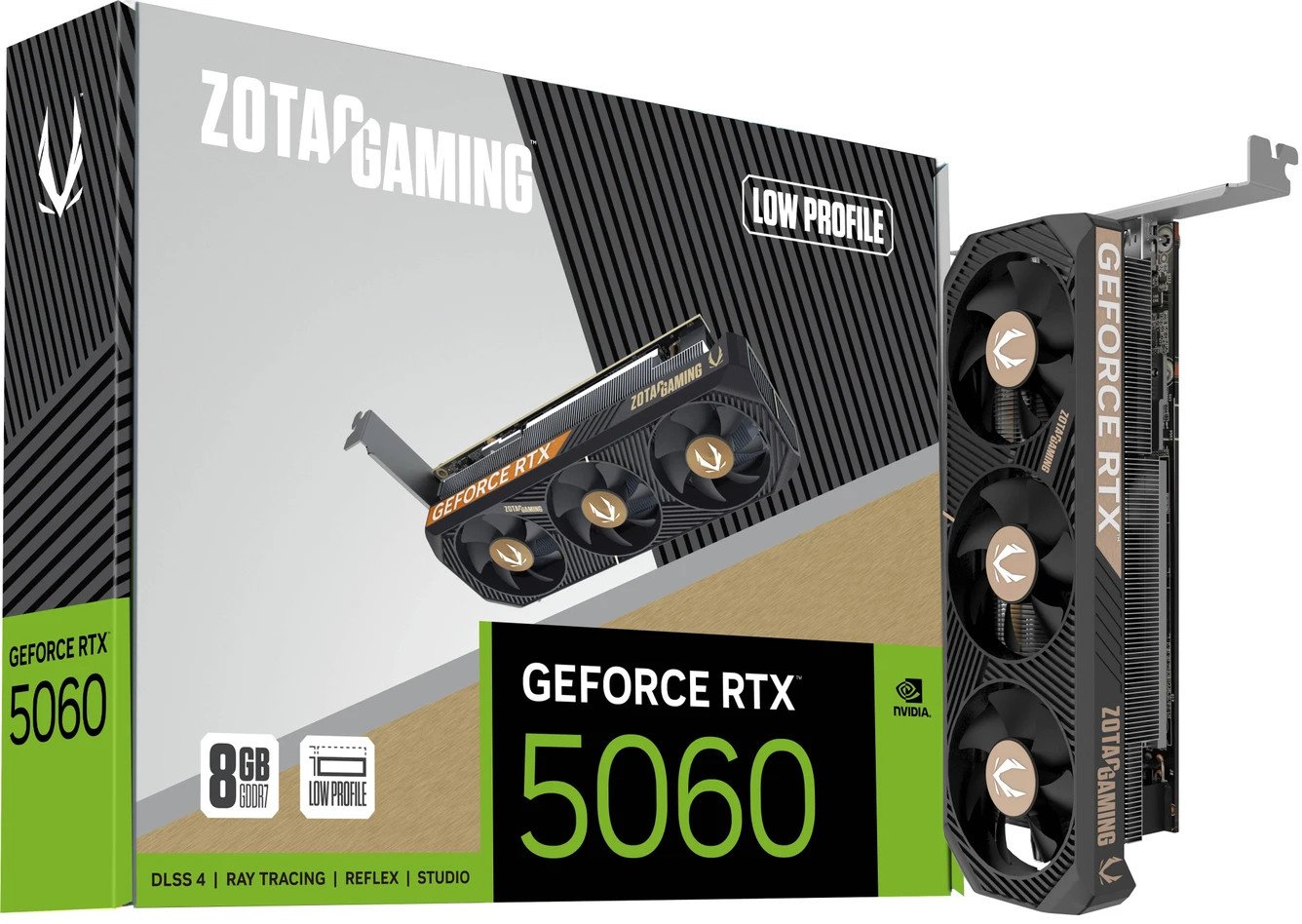 Karta graficzna Zotac Gaming GeForce RTX 5060 Low Profile 8GB GDDR7 DLSS4 (ZT-B50600L-10L)