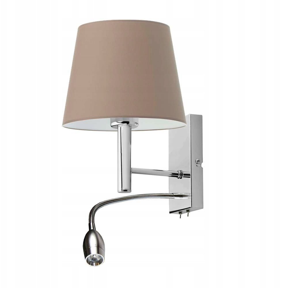 Lampa z panelem LED lampa na ścianę AUSTIN chrom