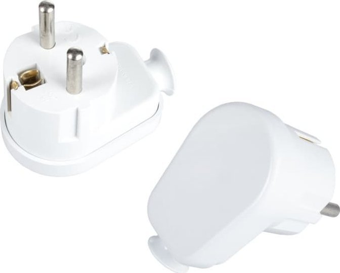 Montis Wtyczka kątowa rozbieralna Uni-Schuko WT-16U biała Montis MT018-B Produkt POLSKI