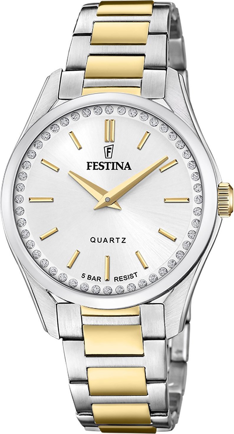 Zegarek Festina Zegarek damski Festina F20619-1 CYRKONIE srebrny