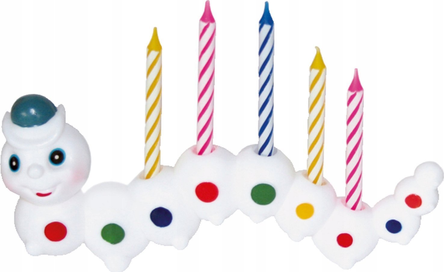 AMSCAN Świeczki urodzinowe Gąsienica 7 świeczek 5055
