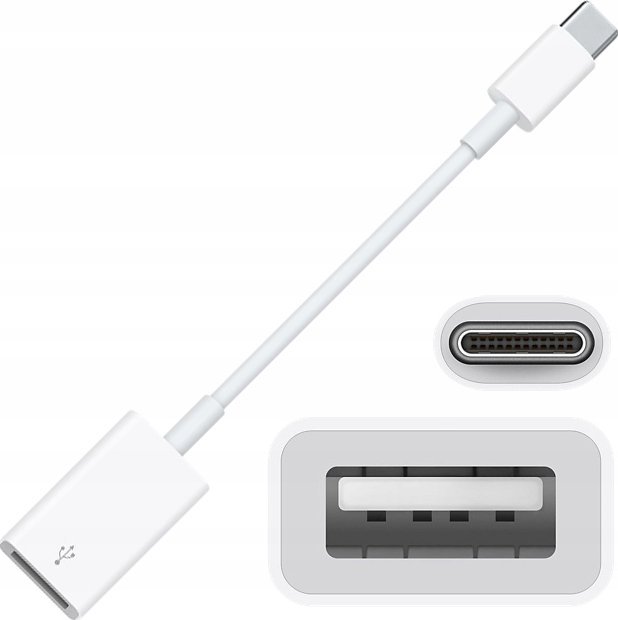 Adapter AV Co2 CO2 PRZEJŚCIÓWKA USB-C NA USB OTG USB-A ADAPTER KABEL PENDRIVE DO IPHONE IPAD