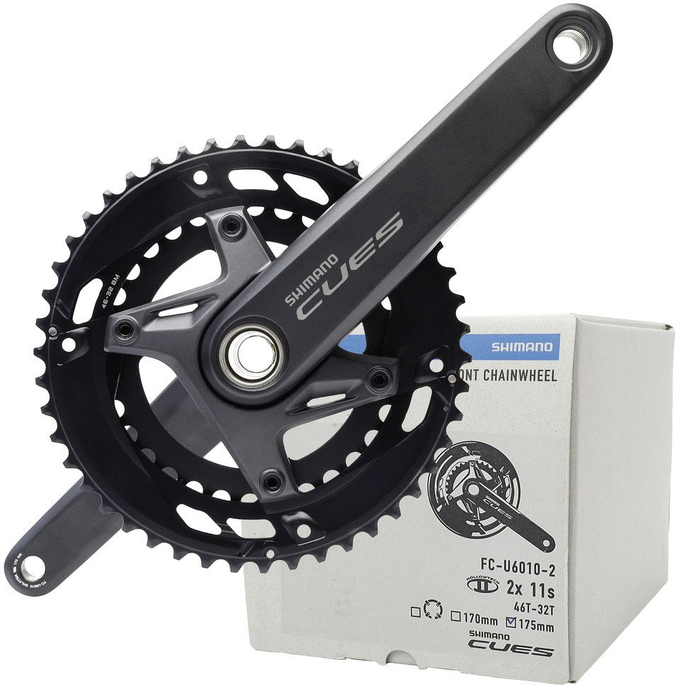 Mechanizm korbowy Shimano Cues FC-U6010-2, 2 x 9/10/11-rz, 175 mm, 46/32T