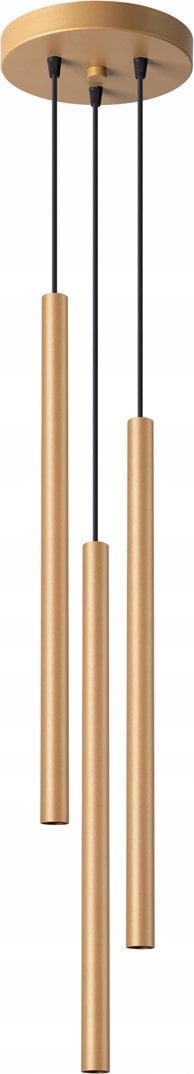 Lampa wisząca Sollux Sollux Pastelo SL.1172 lampa wisząca zwis 3x8W G9 czarna/złota