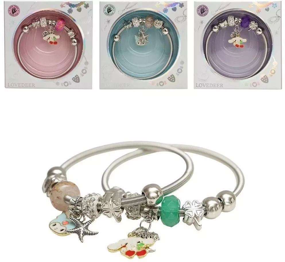 Bransoletka z charmsami mix