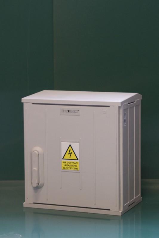 Incobex Obudowa termoutwardzalna SSTN 40x58x25 zamek cięgła kątowniki daszek skośny - IOB-41210-002