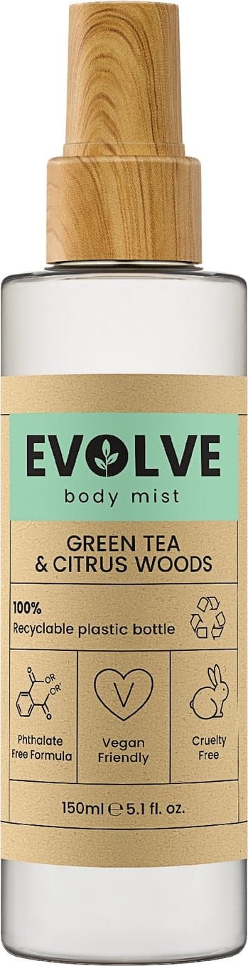 EVOLVE Green Tea & Citrus Woods Perfumowana mgiełka do ciała 150 ml