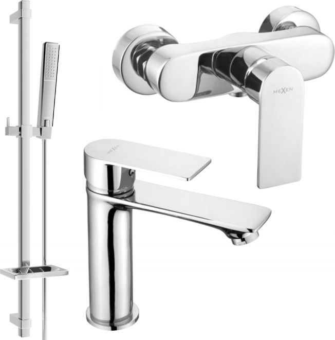 Mexen Mexen Royo DQ72 zestaw prysznicowy, chrom - 72204DQ72-00