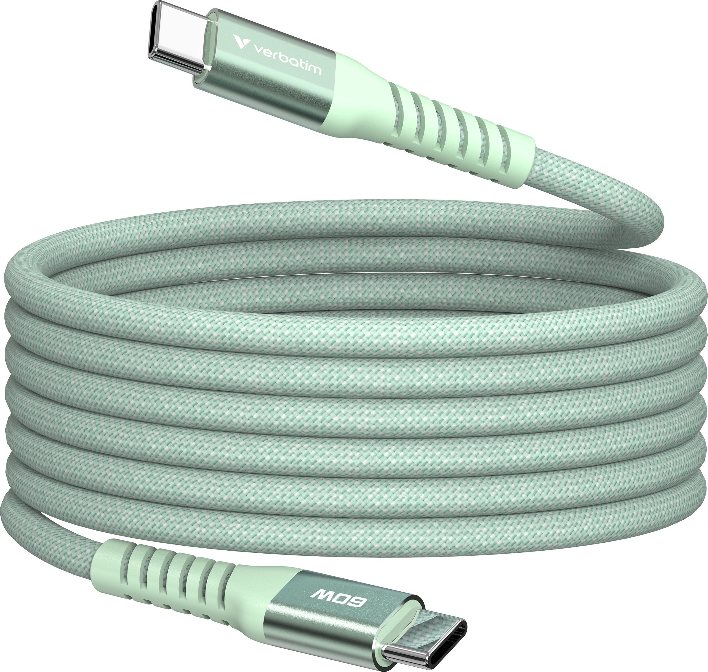 Kabel USB Verbatim USB-C - USB-C 1.2 m Zielony (31864)