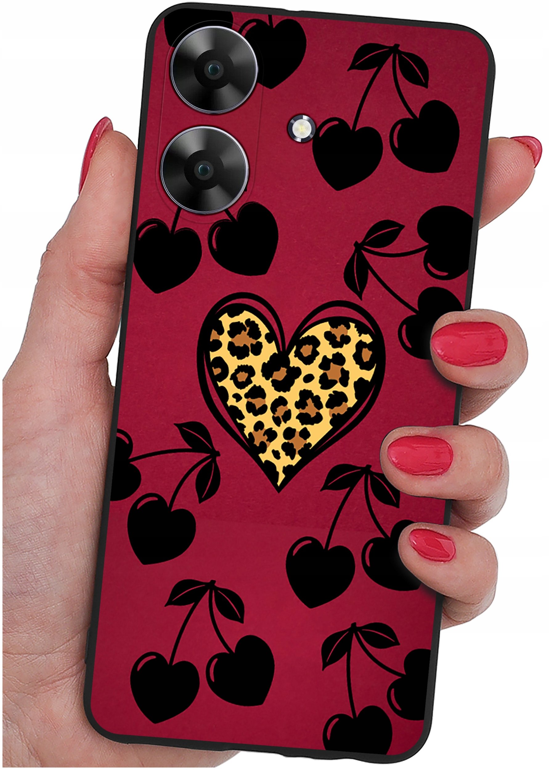 ETUI do Realme Note 60 CASE WZORY | SILIKONOWE MATT CASE + SZKŁO 9H