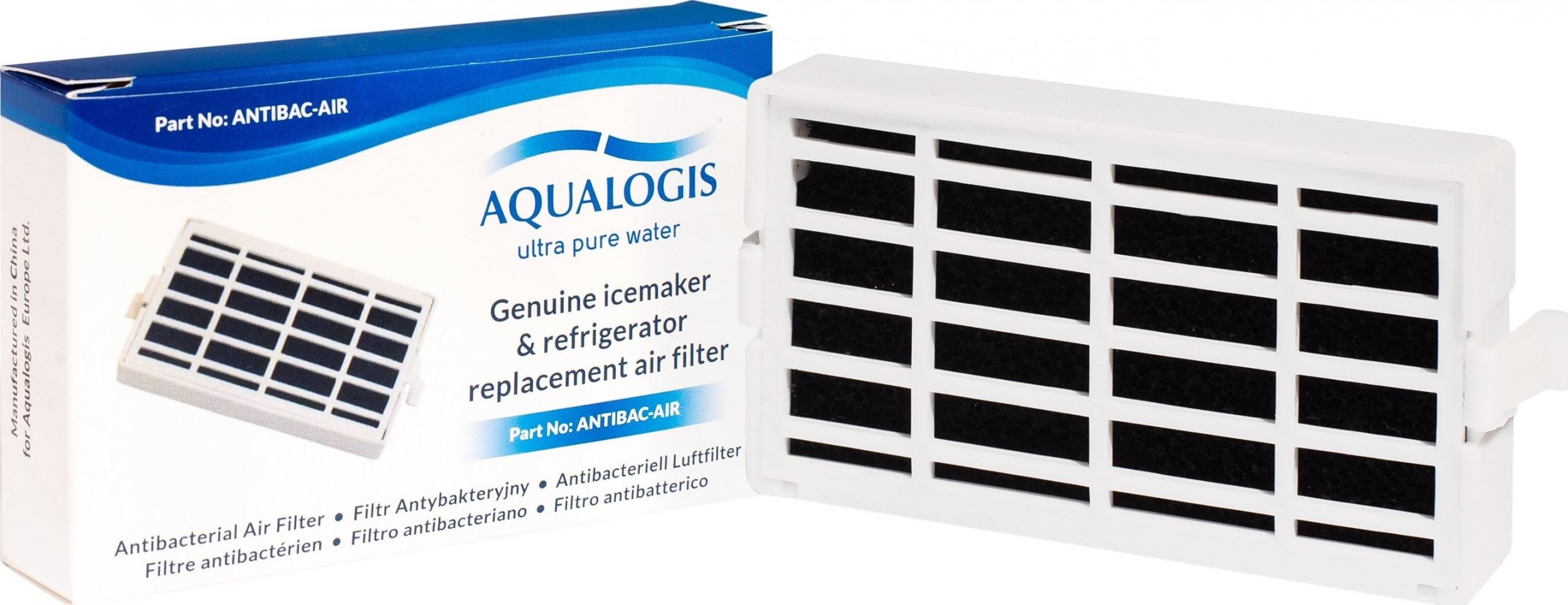 AQUALOGIS Filtr powietrza AntibacAir do lodówki Whirlpool W10311524 Microban Zamiennik