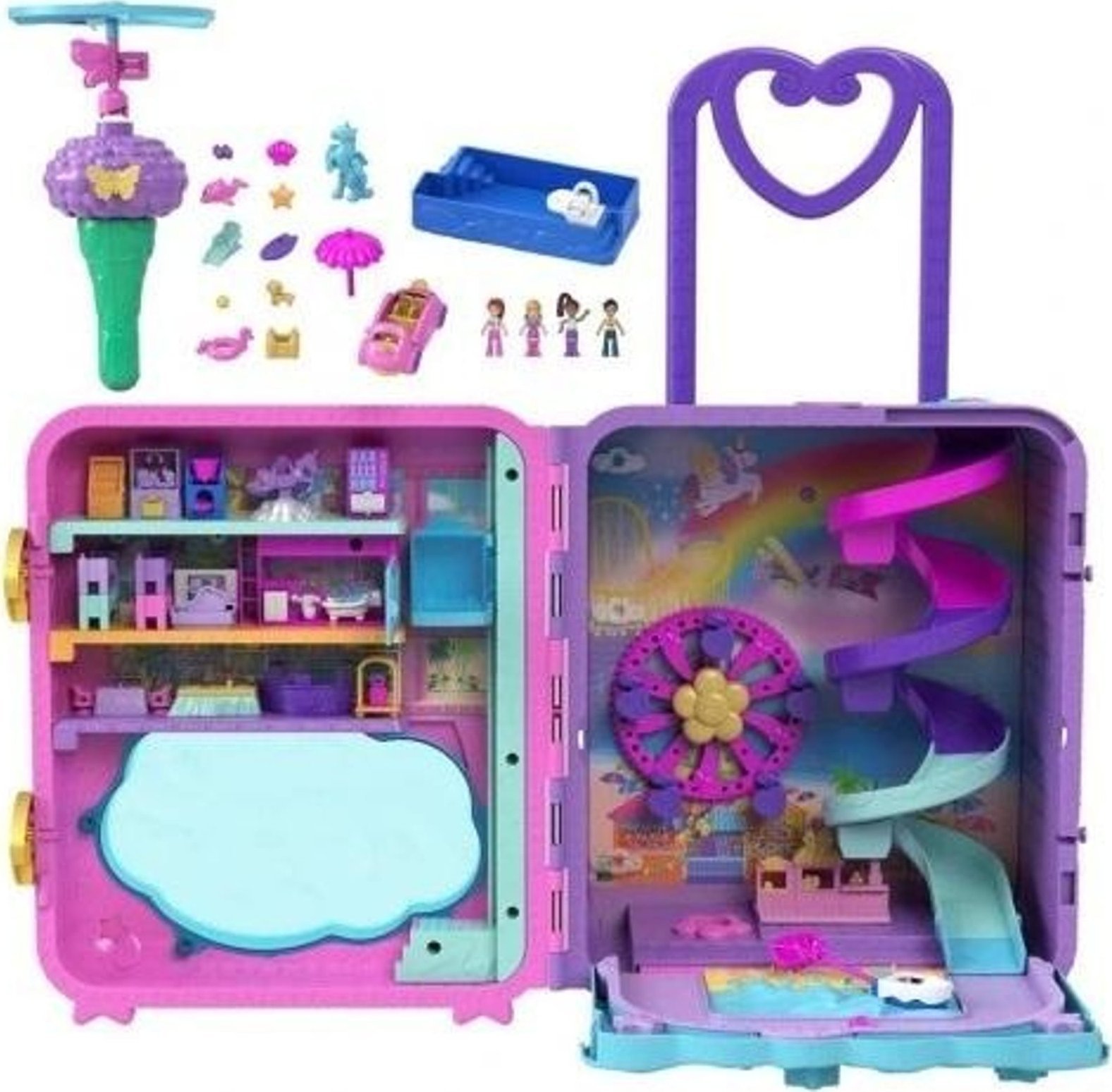 Mattel Polly Pocket. Zestaw Walizka wakacyjny kuror HKV43