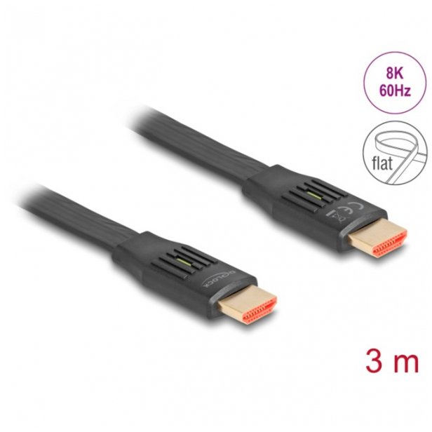 Kabel Delock 81003 kabel HDMI 3 m HDMI Typ A (Standard) Czarny