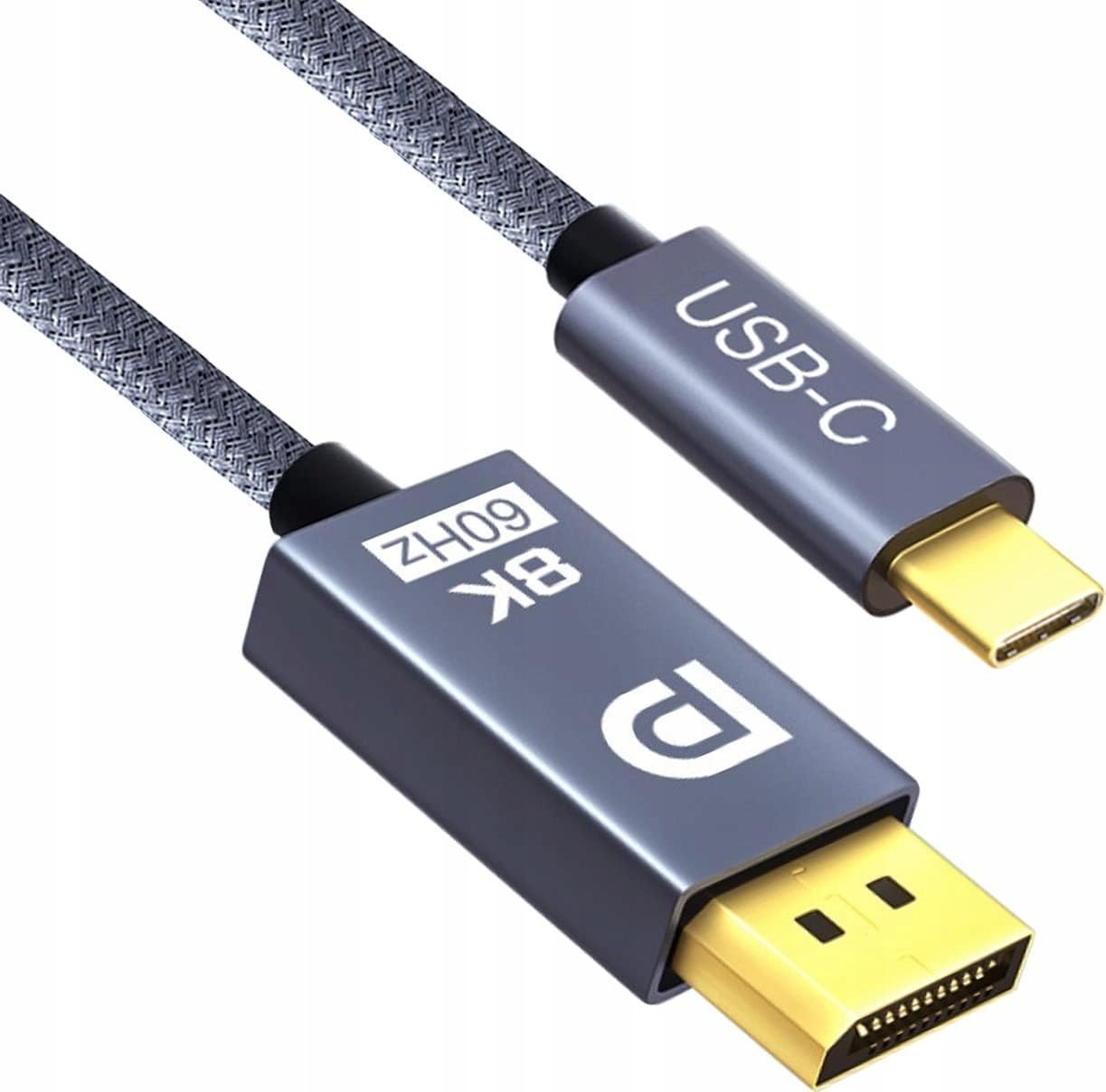 Kabel USB Pawonik USB-C - DisplayPort Szary (365 JL-8KCD20)
