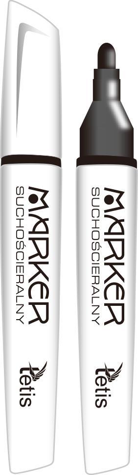 Tetis Marker suchościeralny TETIS czarny