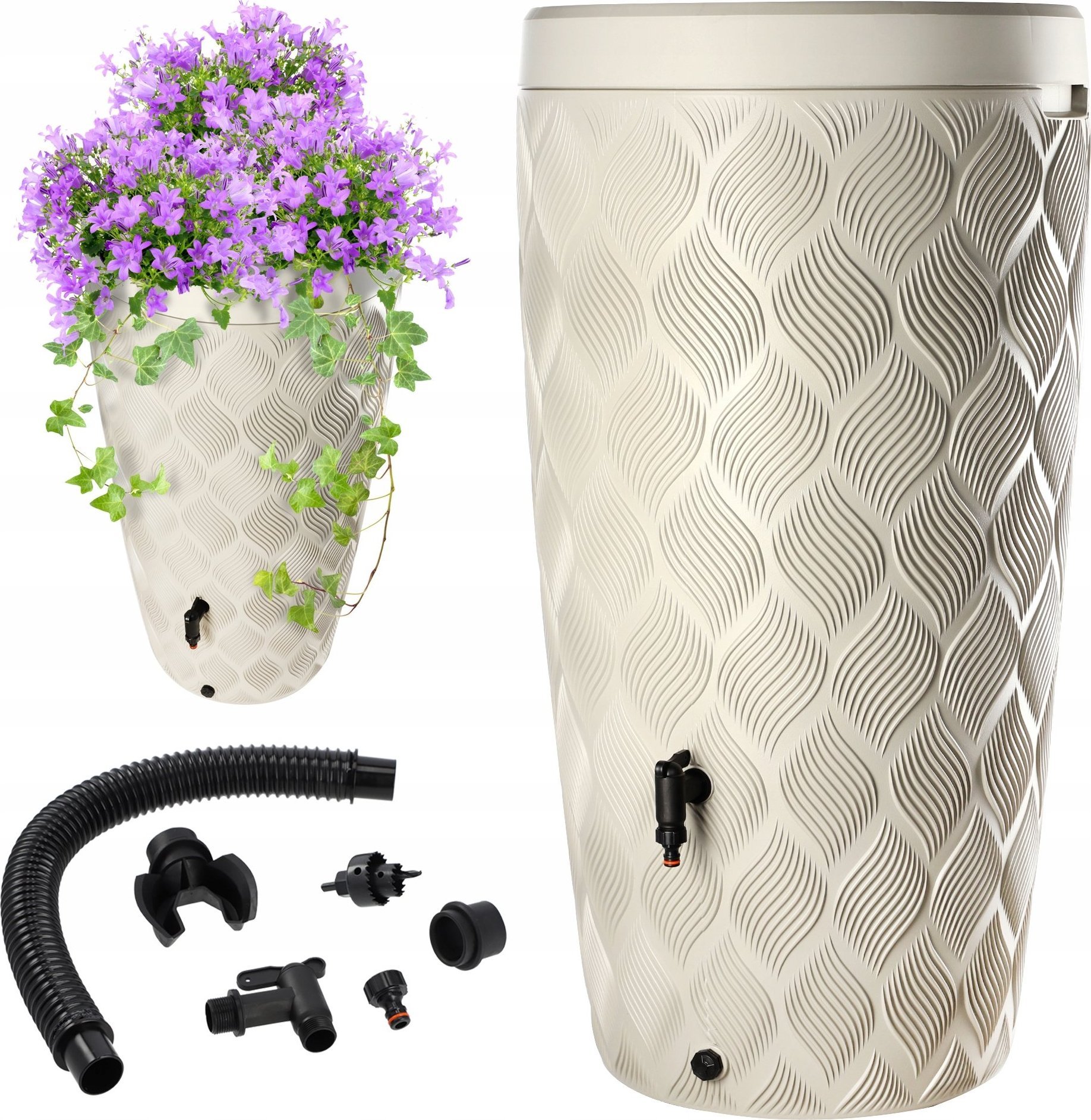 Kadax Zbiornik Na Deszczówkę 240L Wodę Pojemnik Donica