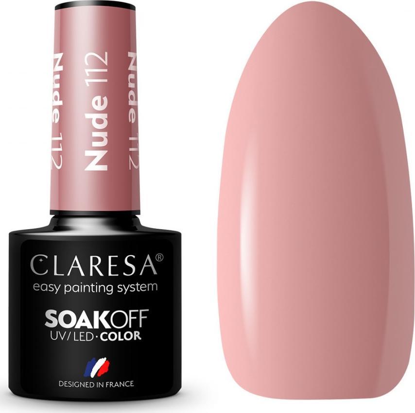 Claresa CLARESA Lakier hybrydowy NUDE 112 -5g