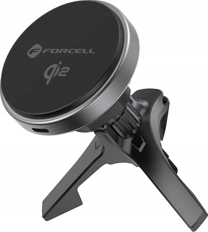 ForCell FORCELL F-GRIP Rapid Charge uchwyt samochodowy z ładowaniem indukcyjnym Qi2 15W kompatybilny z MagSafe szary