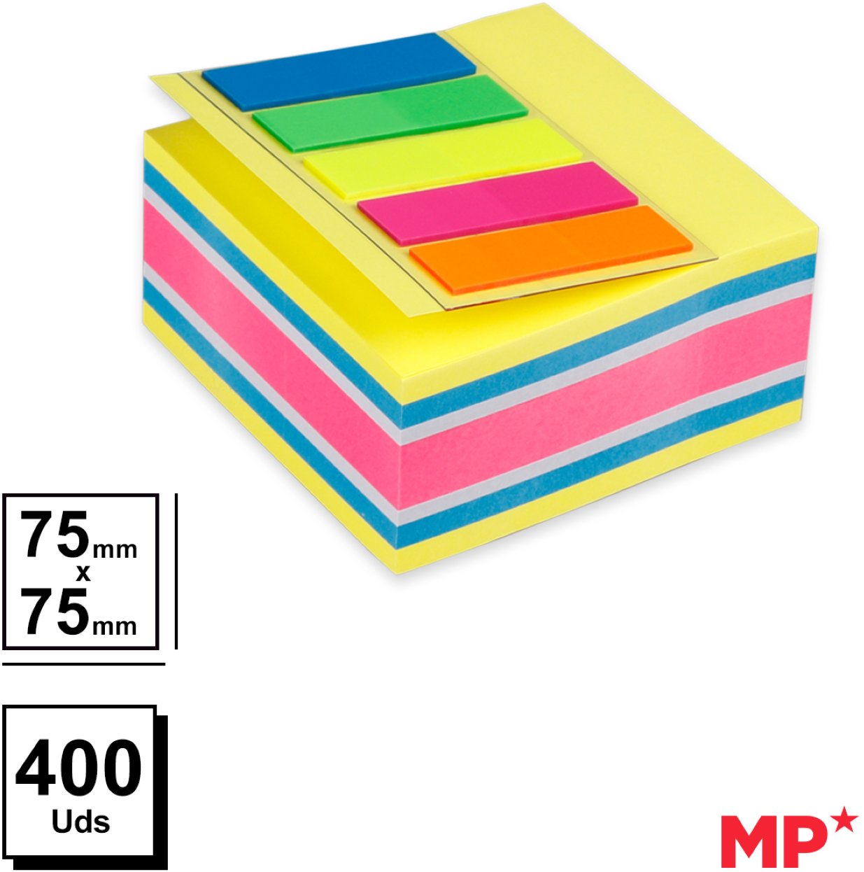 MP PN183 karteczki samoprzylepne 75 x 75 mm 400 k.