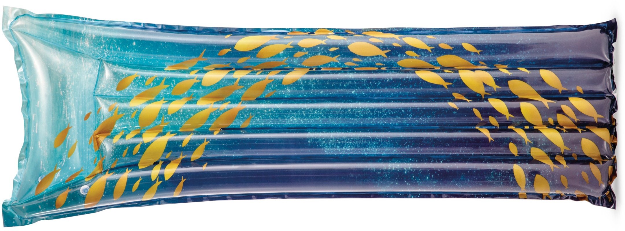 Dmuchany materac do pływania 183x69 cm INTEX 59720 granatowy ryby