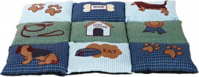 Trixie Koc patchworkowy , 80x55 cm, niebiesko/zielony