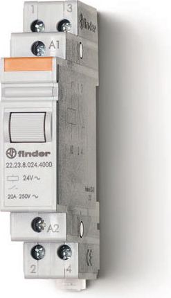 Finder Przekaźnik modułowy mocy 1Z 1R 20A 230V AC styk AgSnO2 (22.23.8.230.4000)