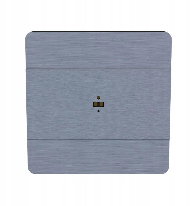 Laserowy czujnik odległości 230V (schodowy czujnik ruchu) montaż w puszce fi60 kolor aluminium DRL-60-230