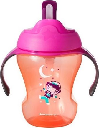 Tommee Tippee Kubek ze słomką i z uchwytami 6m+Tommee Tippee uniwersalny