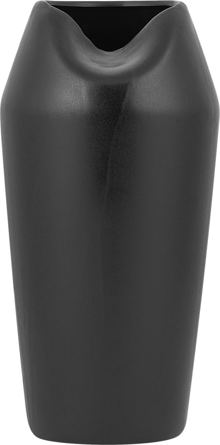 Beliani Wazon na kwiaty czarny APAMEA