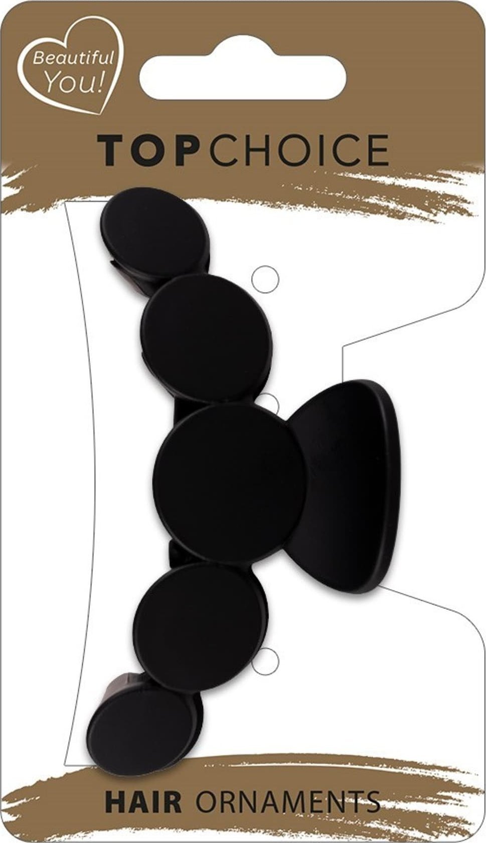 Top Choice TOP CHOICE Klamra do włosów - kokarda matowa (20261) 1 szt. - mix kolorów