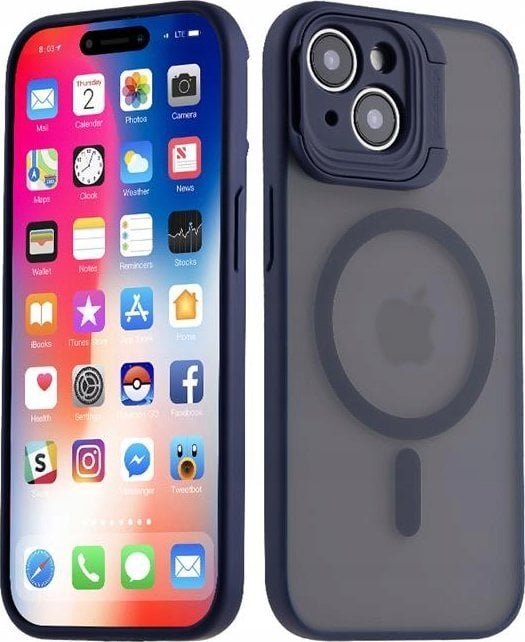 Maxximus MX KICKSTAND MAGSAFE IPHONE 15 PRO 6.1 BLUE / NIEBIESKI