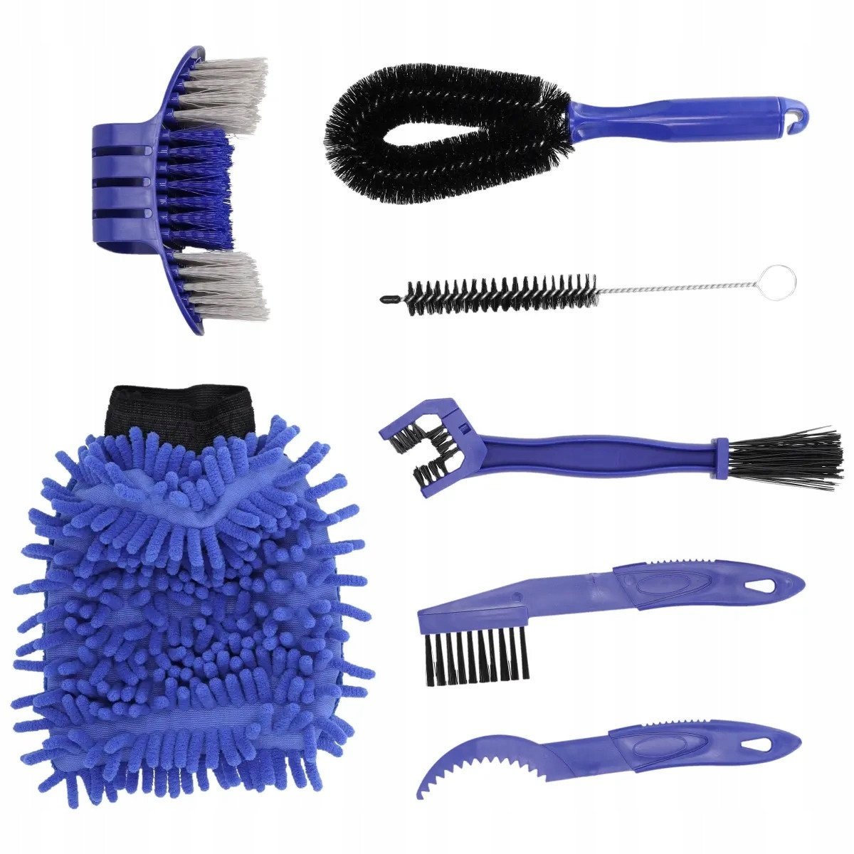 Zestaw do czyszczenia, mycia i pielęgnacji roweru 7cz.