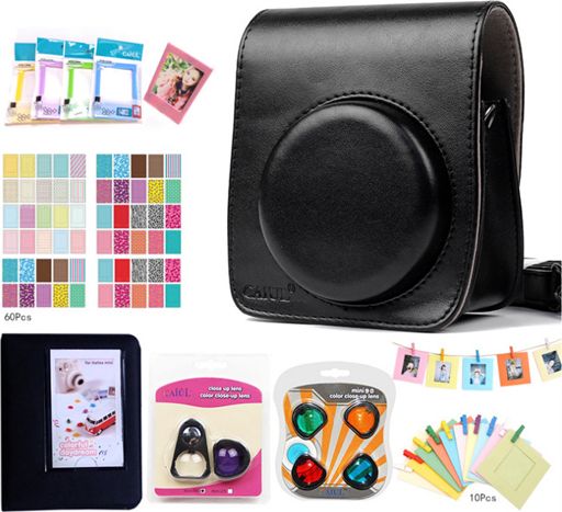 Pokrowiec Caiul Zestaw 8w1 Futerał + Album + Ramki + Filtry Do Fujifilm Instax Mini 90