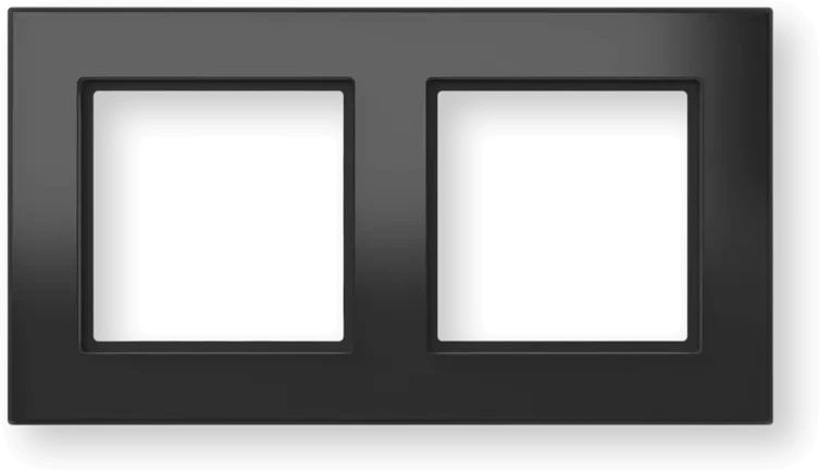Homematic IP Glasrahmen 2-fach, schwarz