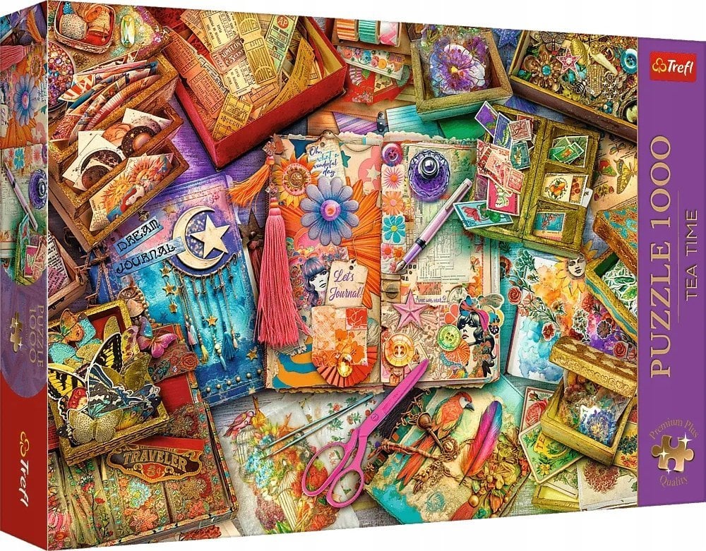 Trefl Puzzle Premium Plus Quality Tea Time: Biurko pełne inspiracji 1000 elementów