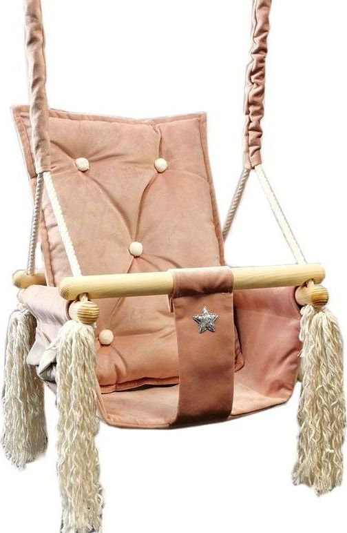 Huśtawka Elior Różowa huśtawka dla dziewczynki - Nastia (E11358)