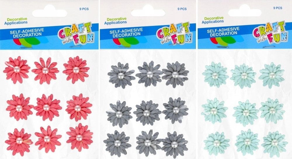 Craft with Fun OZDOBA DEK MATER KWIAT SPRZYL 9SZT MIX CF 12/144