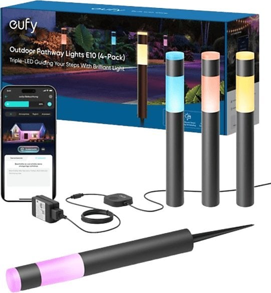 Eufy - Gartenleuchte - LED - RGBWW light - 1500-9000 K (Packung mit 4)