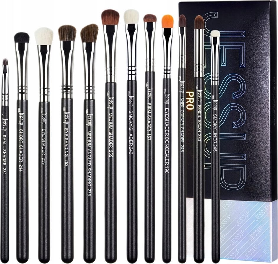 JESSUP_SET Pro Eyeshadow Brush zestaw dwunastu pędzli do makijażu T339